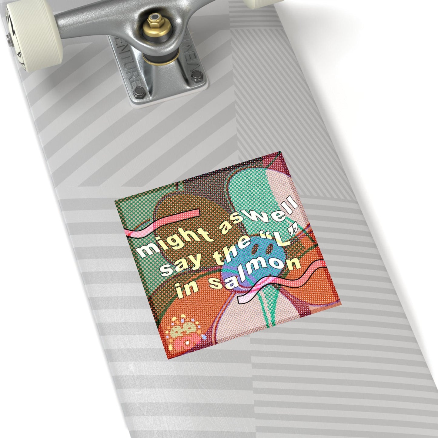 Salmon - Square Stickers - FunTakers