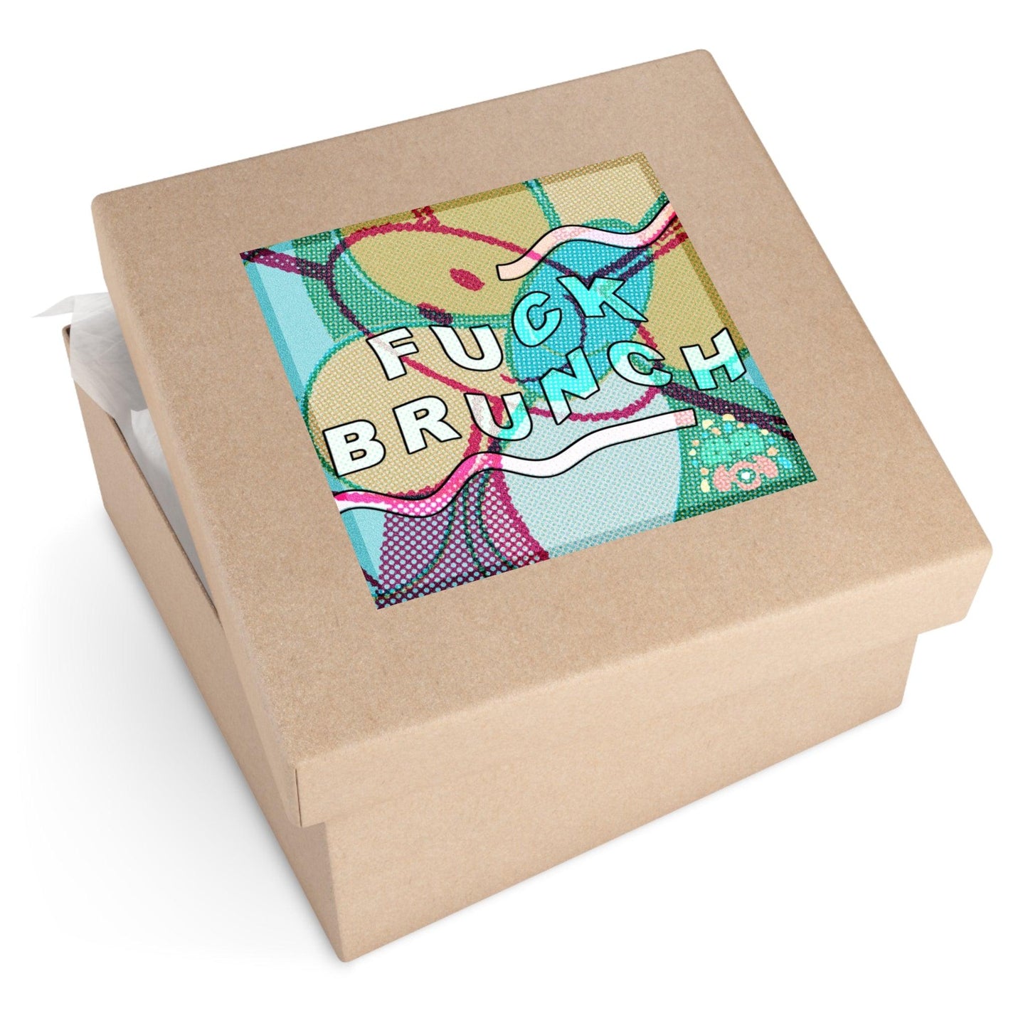 FUCK BRUNCH! - Square Stickers