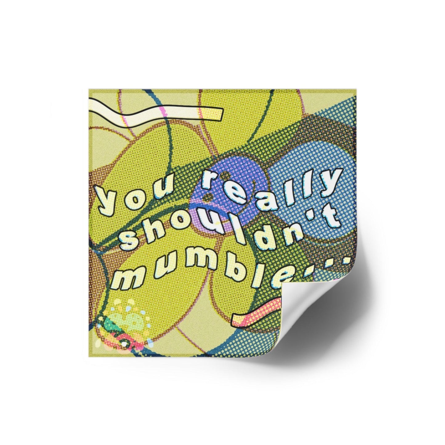 Vinyl Laptop Stickers | Mumble Square Stickers | FunTakers