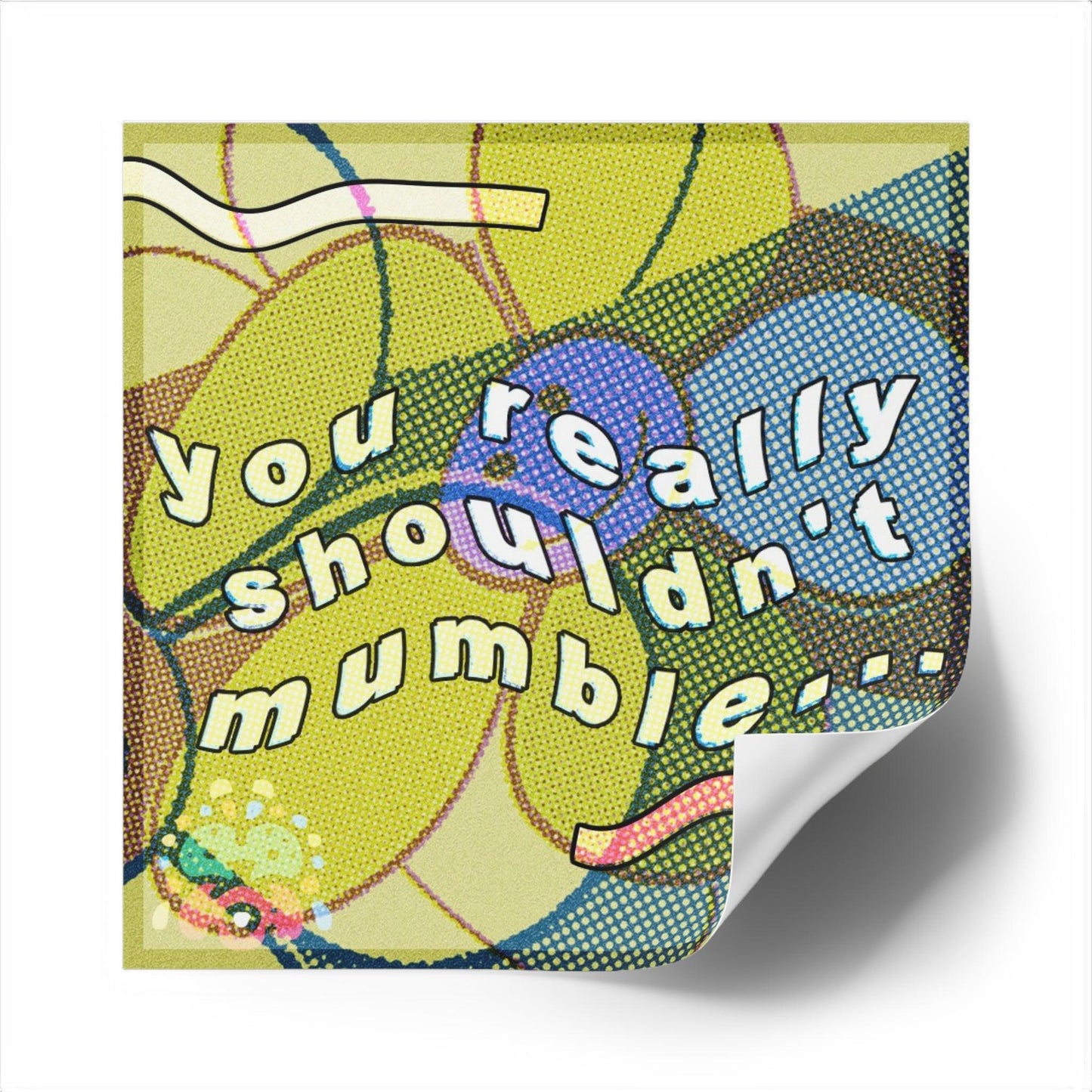 Vinyl Laptop Stickers | Mumble Square Stickers | FunTakers