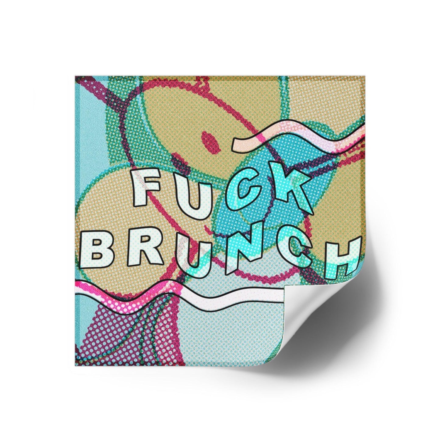 Fuck Brunch Square Stickers | FunTakers