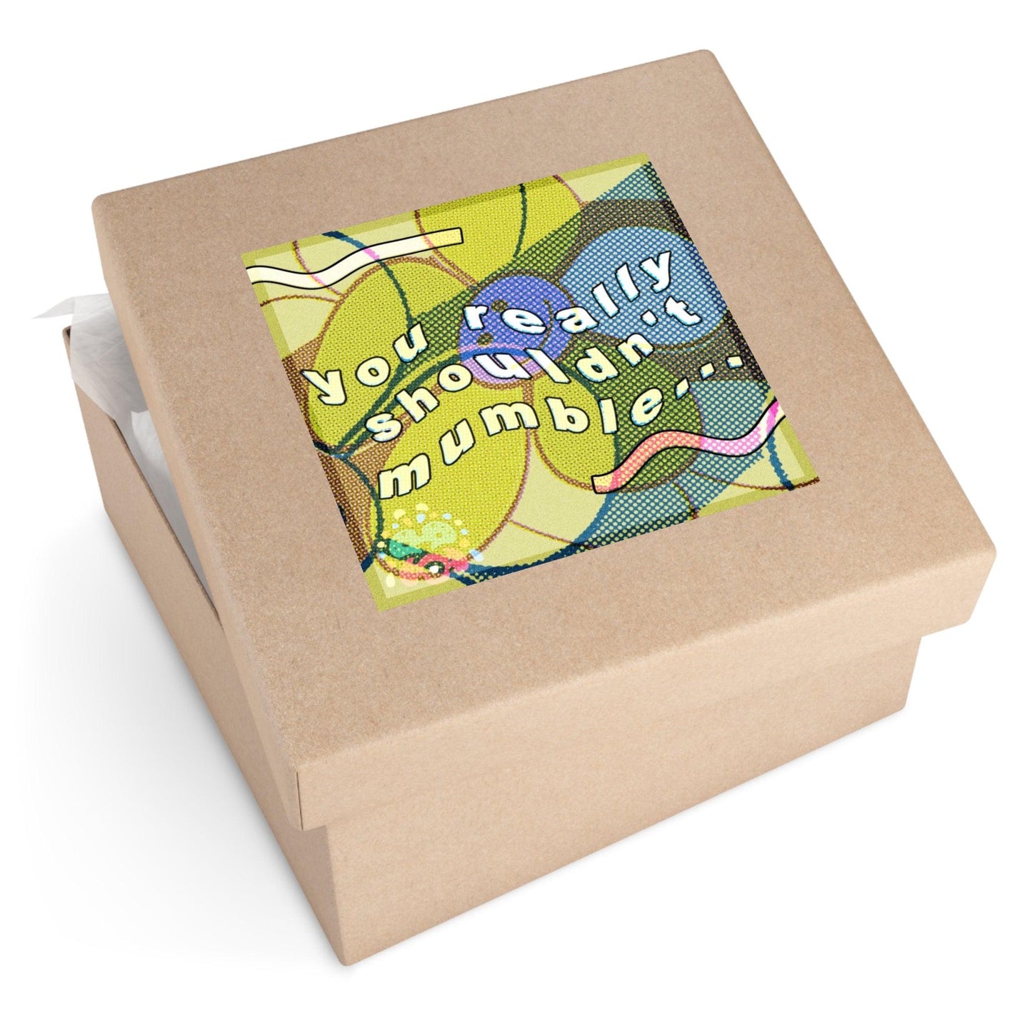 Mumble - Square Stickers