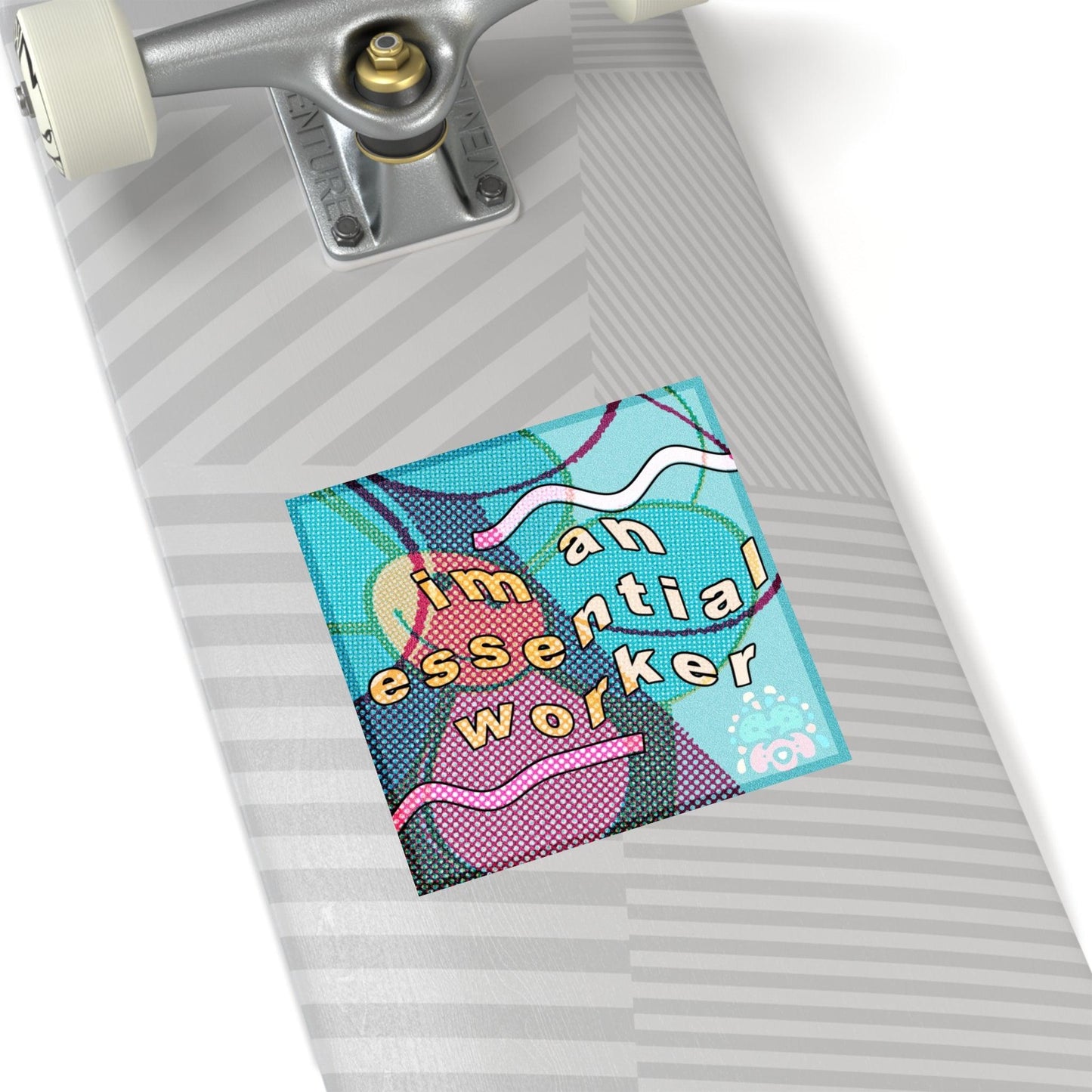 Essential Worker - Square Stickers