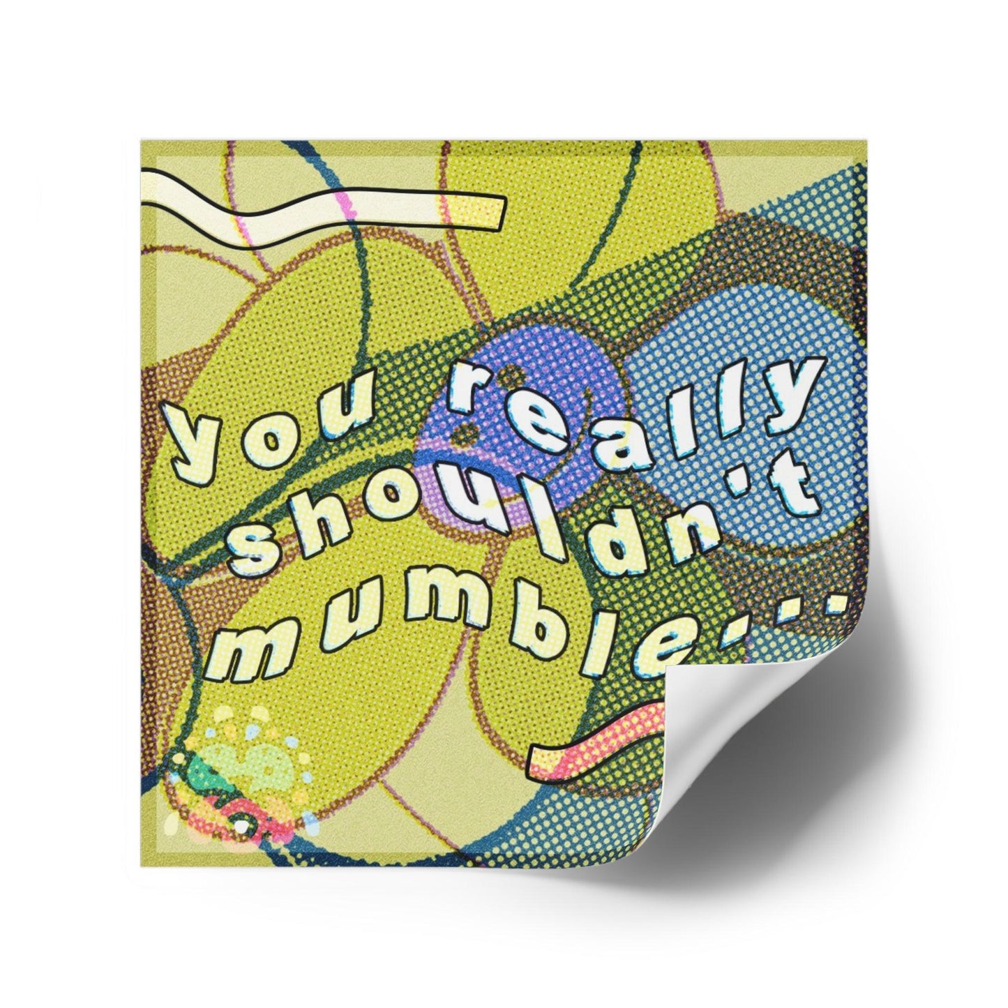Vinyl Laptop Stickers | Mumble Square Stickers | FunTakers