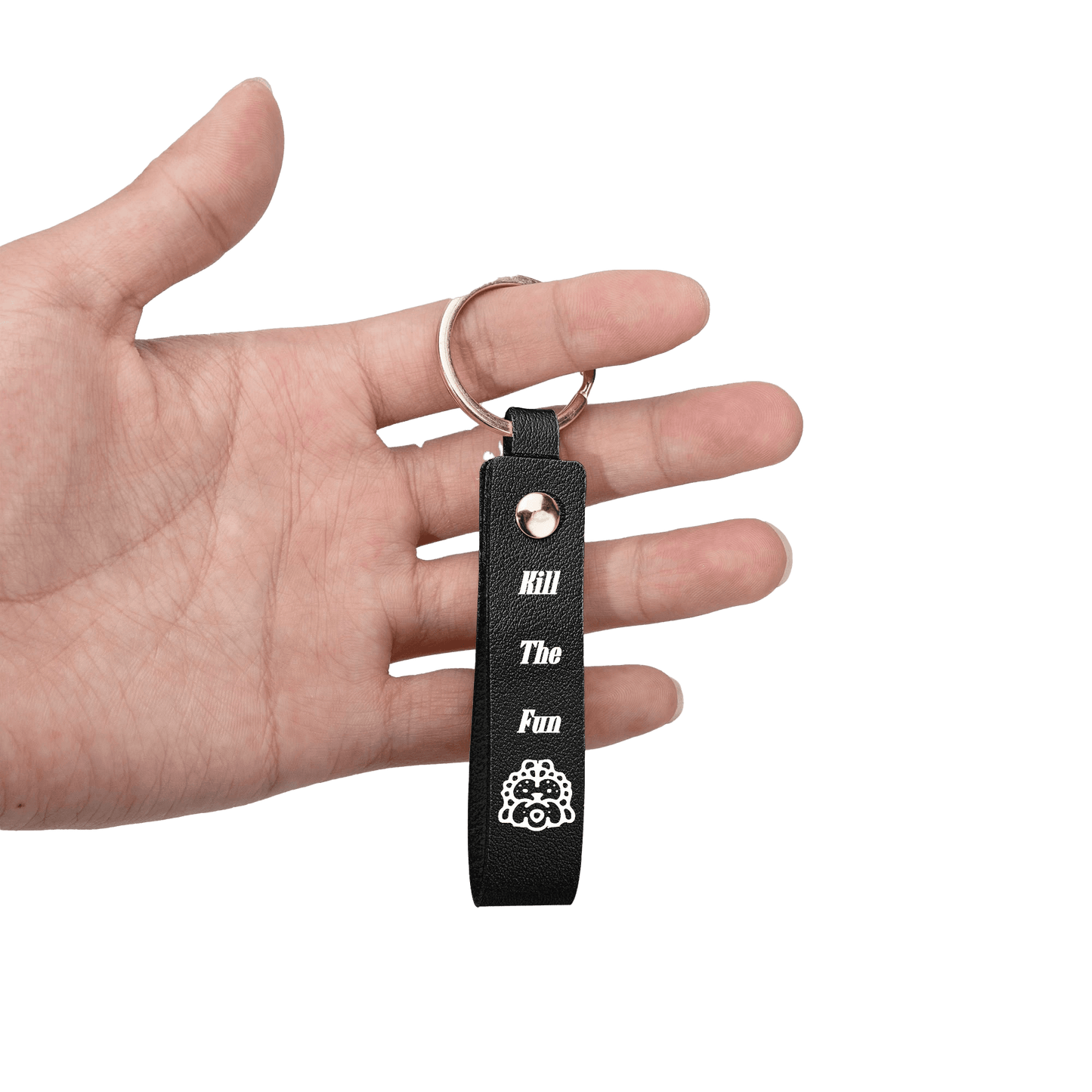 Kill The Fun Handcrafted Leather Keychain