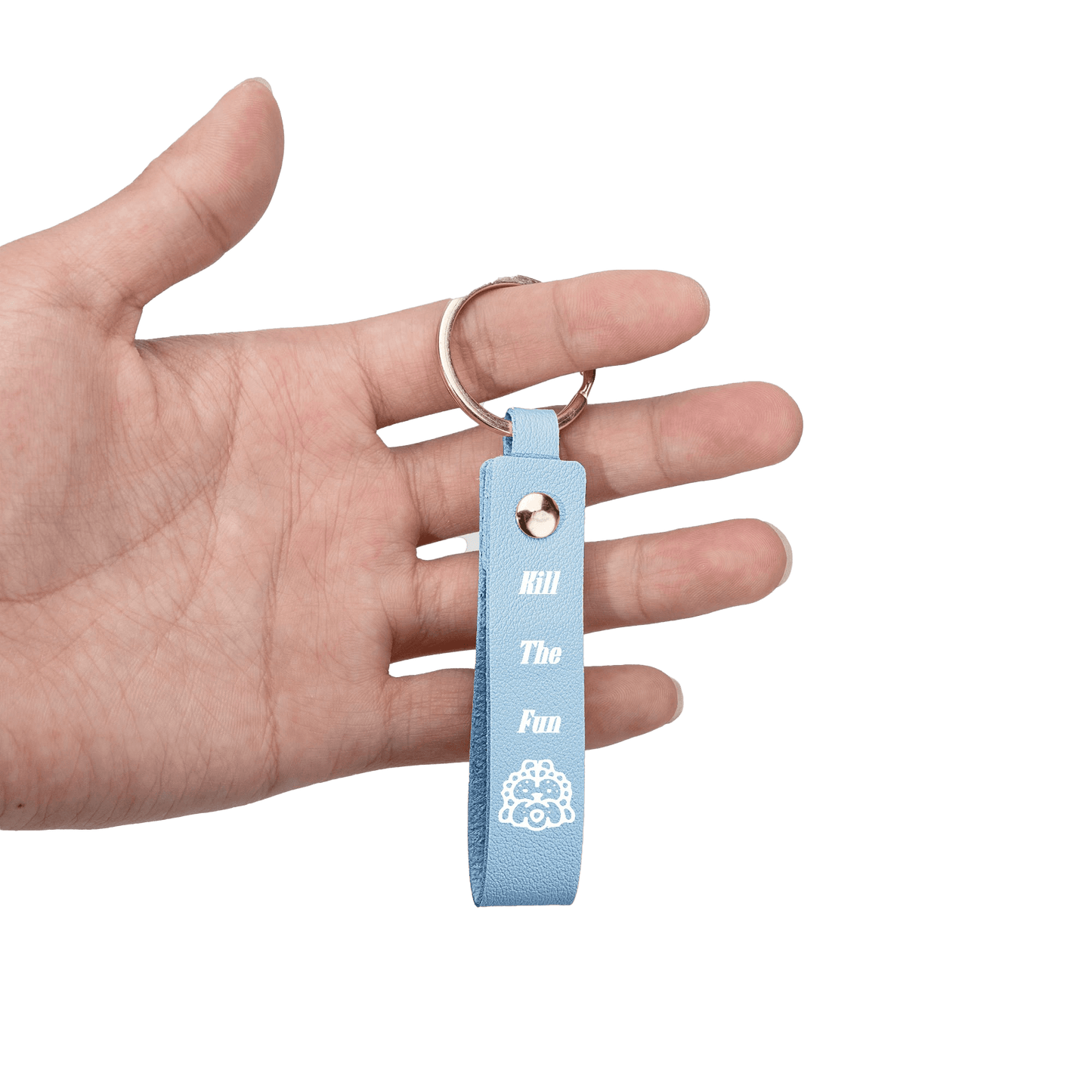 Kill The Fun Handcrafted Leather Keychain