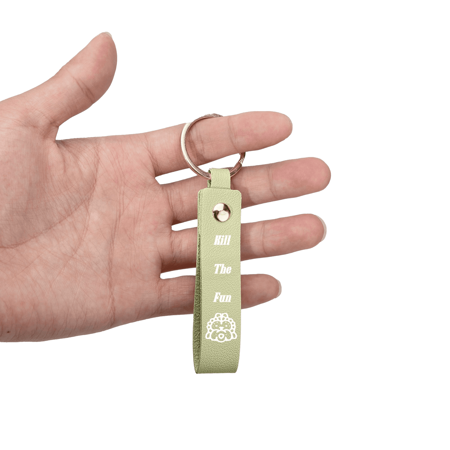 Kill The Fun Handcrafted Leather Keychain