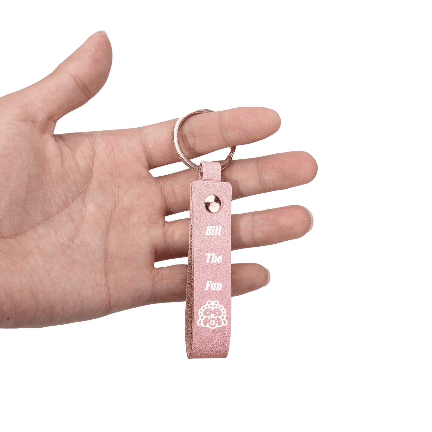 Kill The Fun Handcrafted Leather Keychain