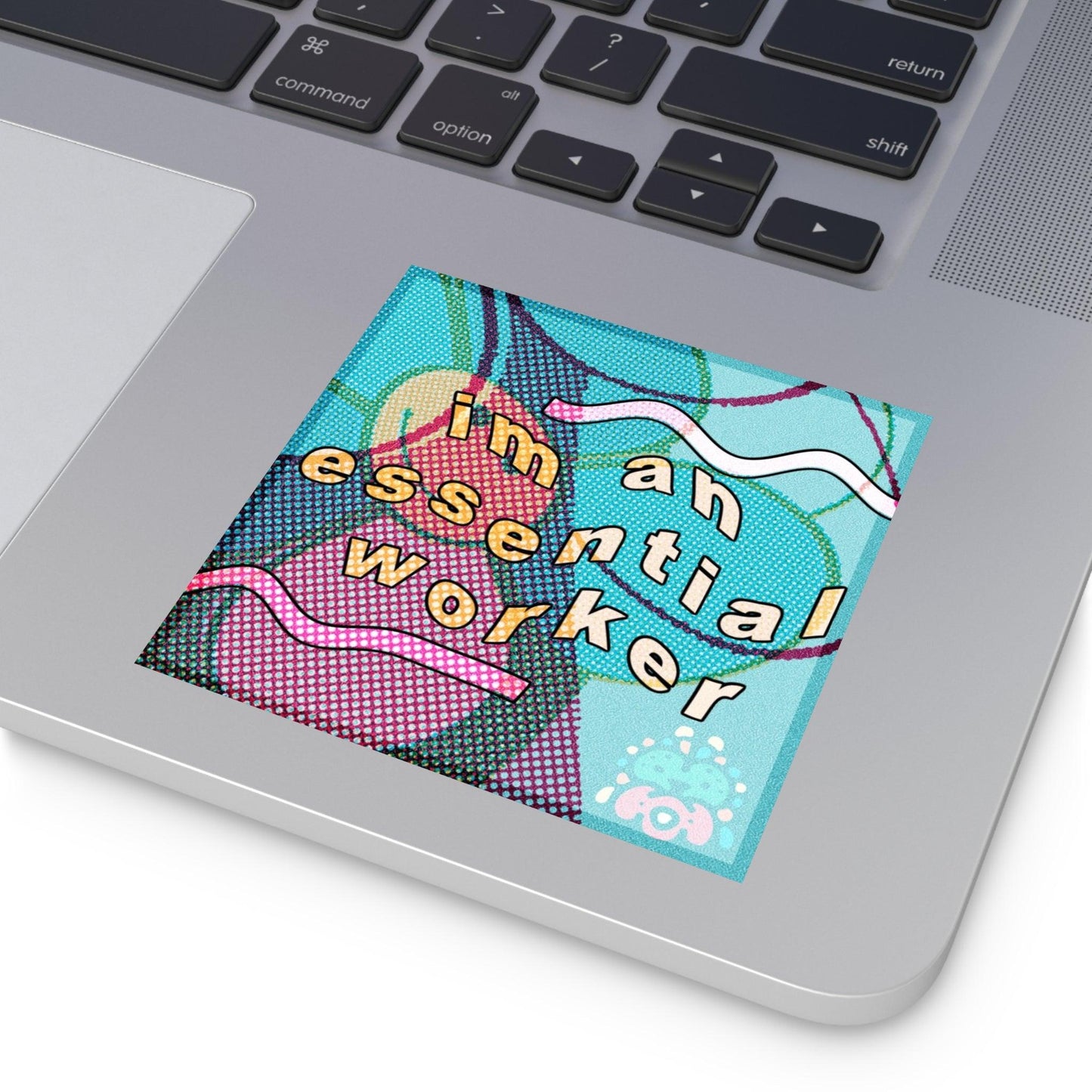 Essential Worker - Square Stickers