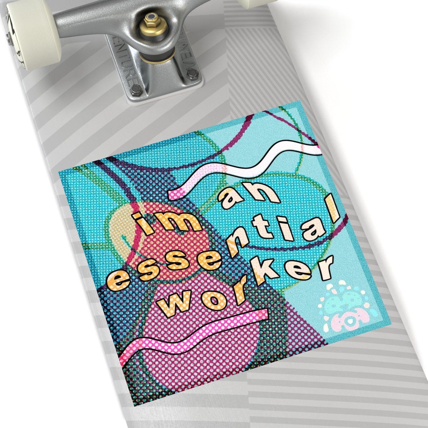 Essential Worker - Square Stickers