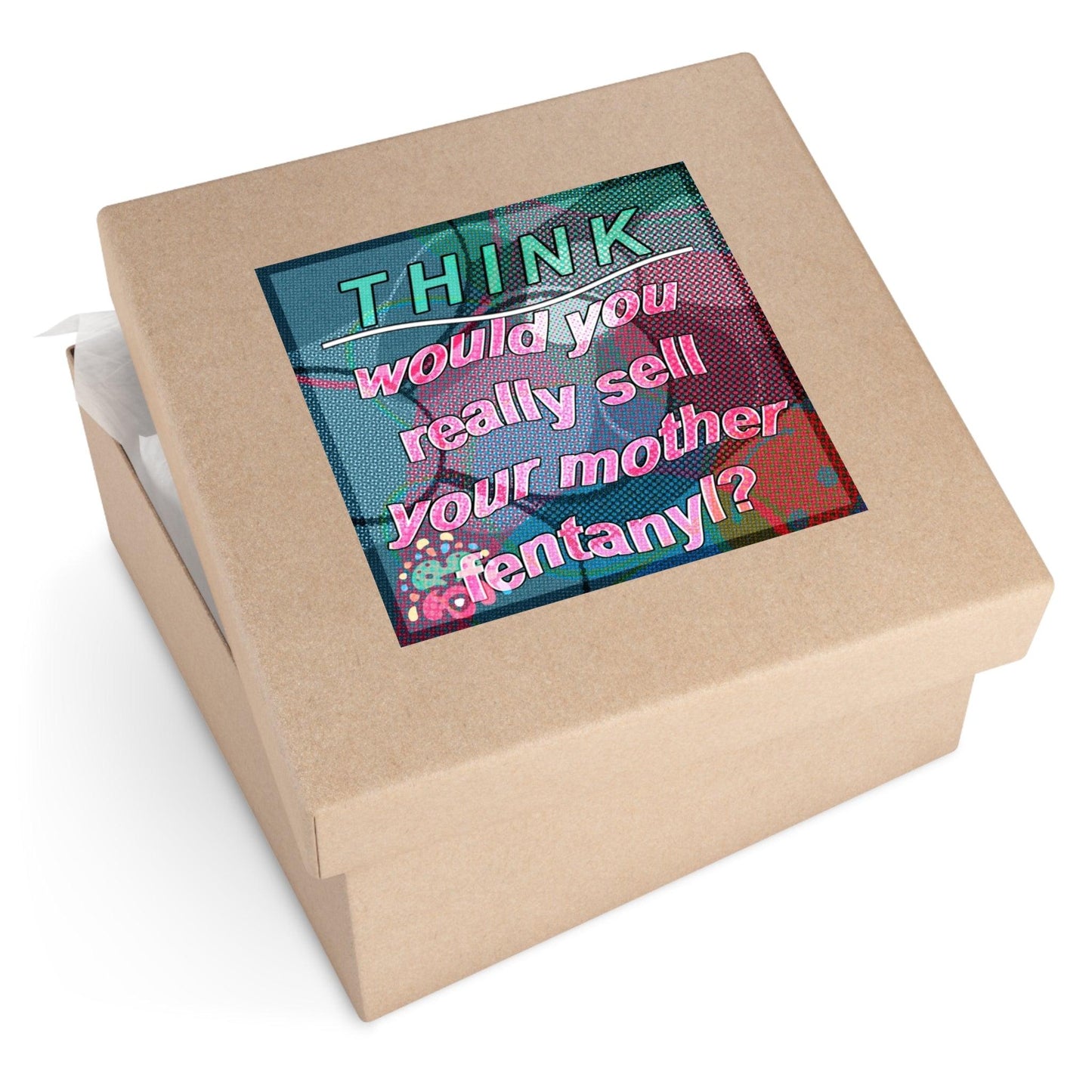 THINK! - Square Stickers