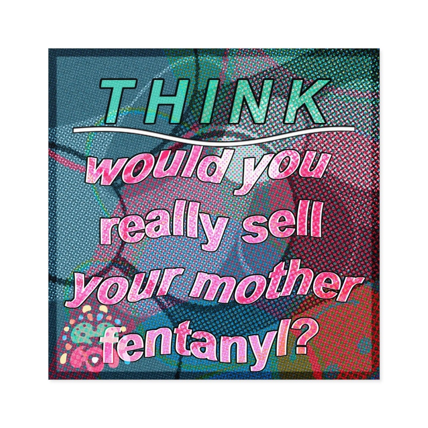THINK! - Square Stickers