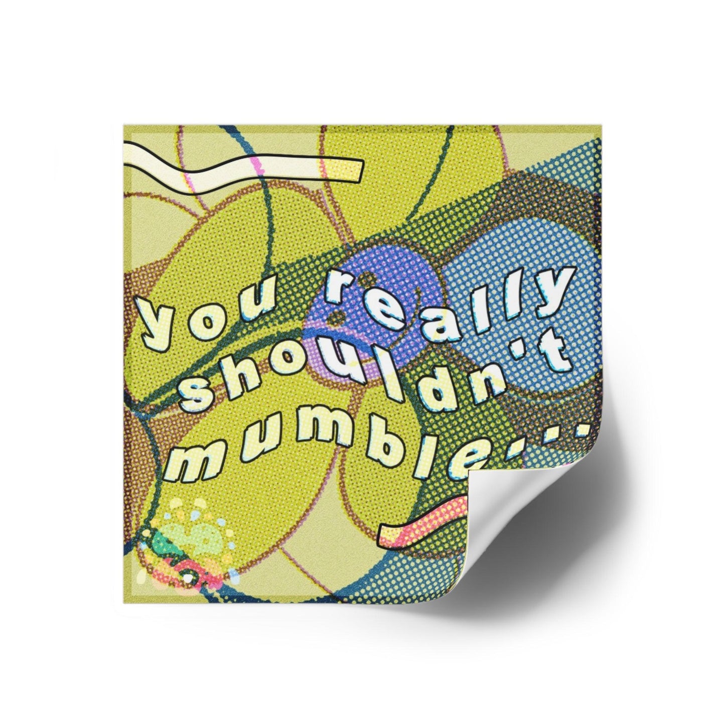 Vinyl Laptop Stickers | Mumble Square Stickers | FunTakers