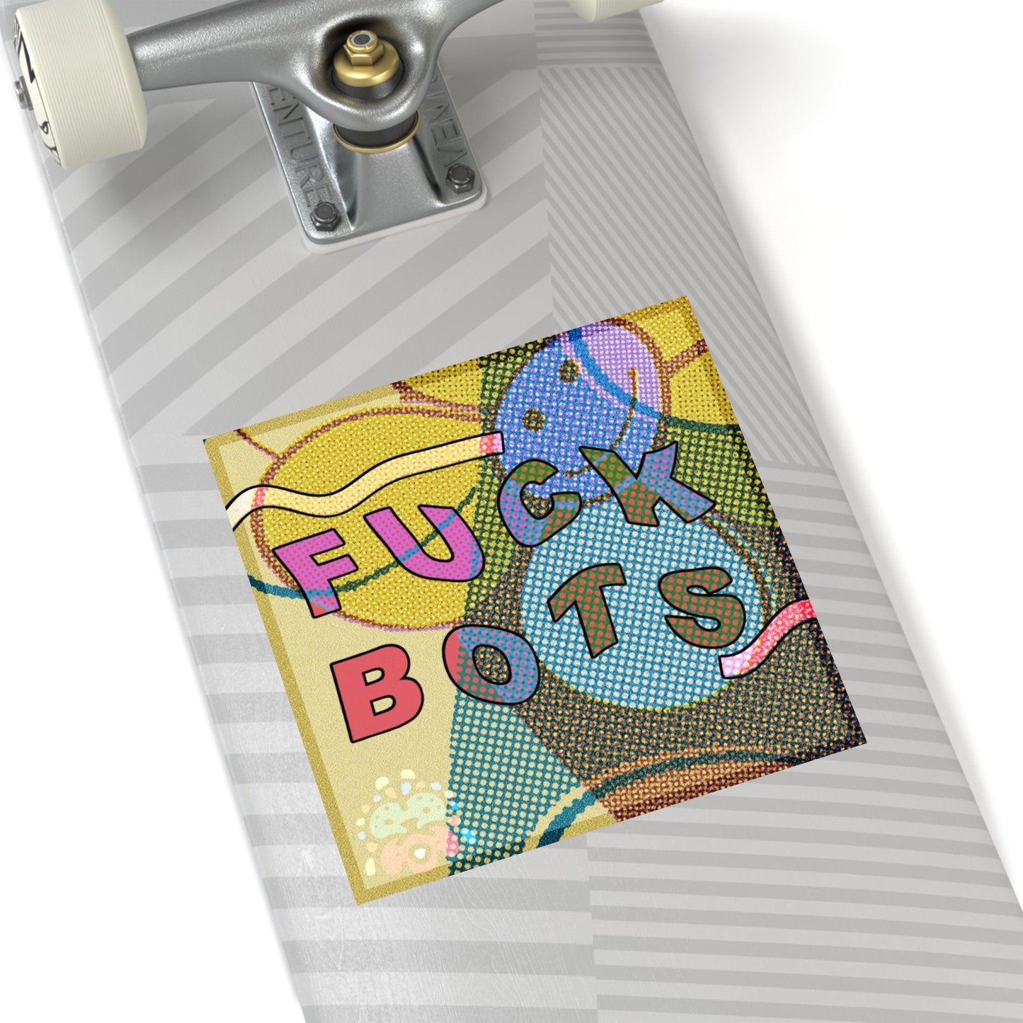 Fuck Bots - Square Stickers