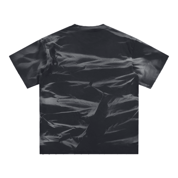 Striped & Frayed Monkey Washed Tee