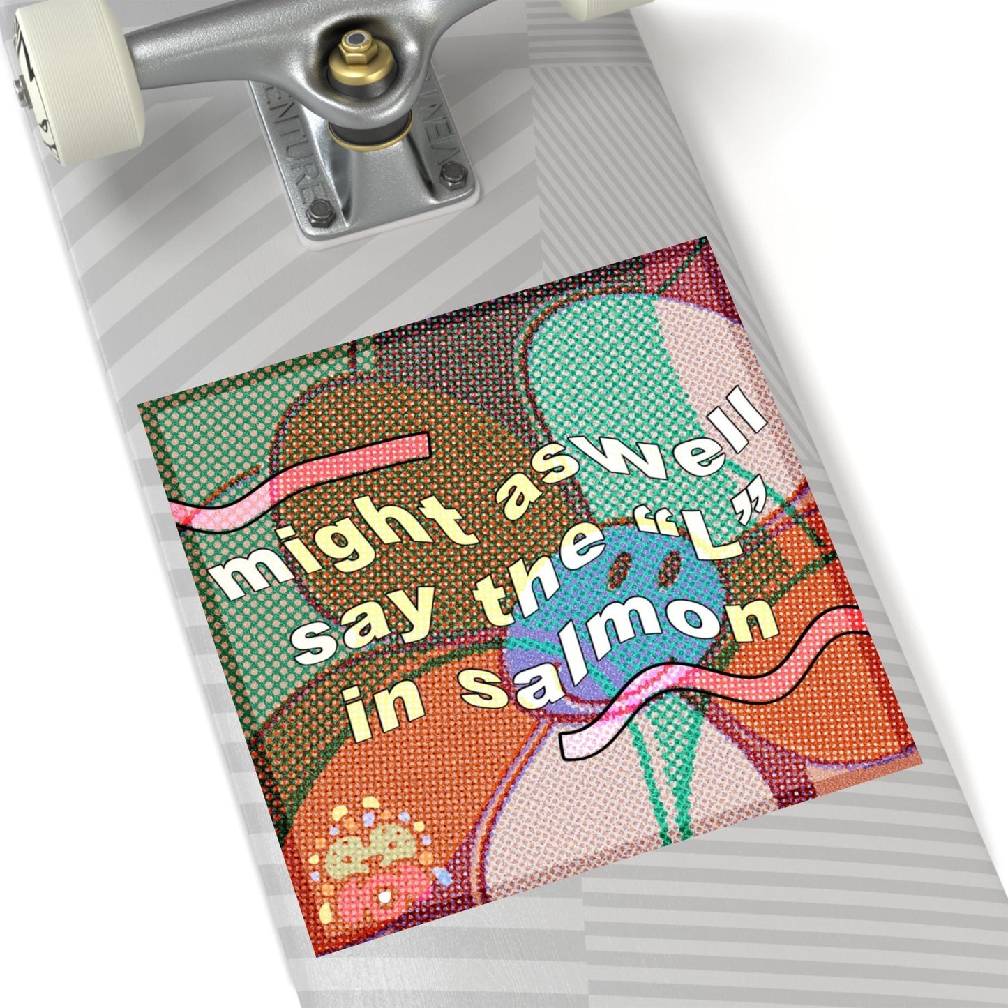 Salmon - Square Stickers - FunTakers