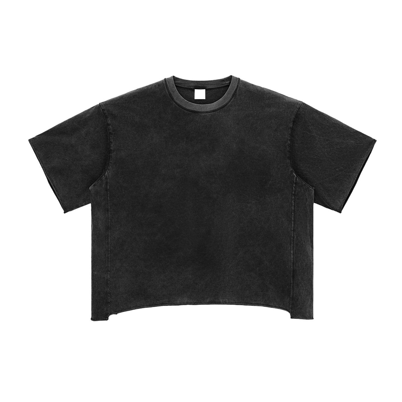 Raw Edge Snow Washed Boxy Tee - FunTakers
