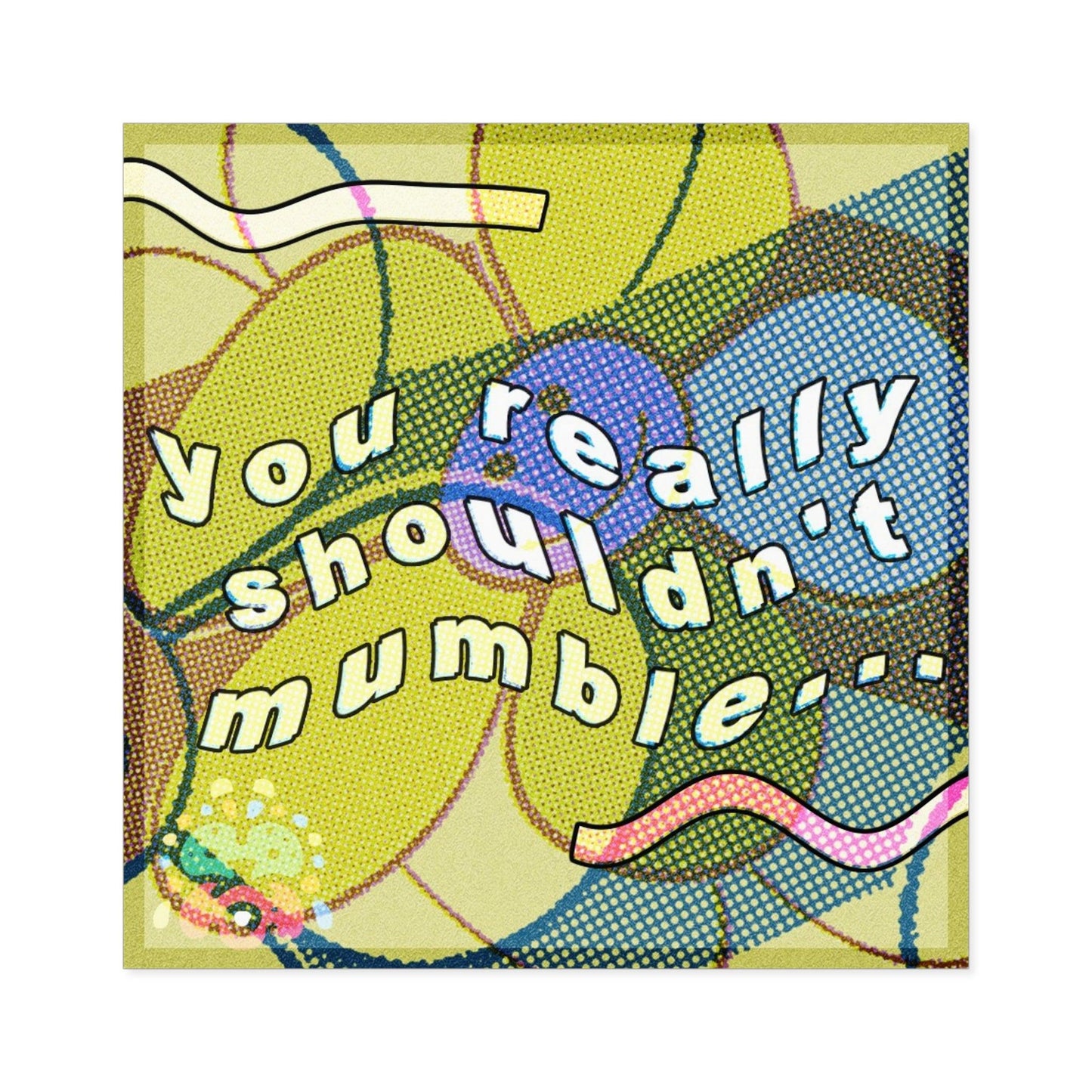 Mumble - Square Stickers