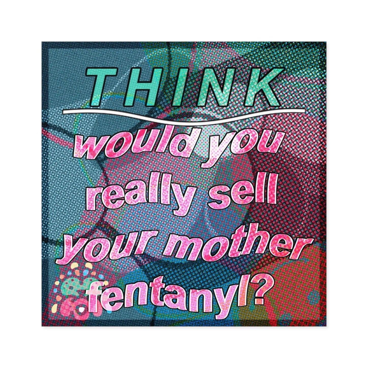 THINK! - Square Stickers