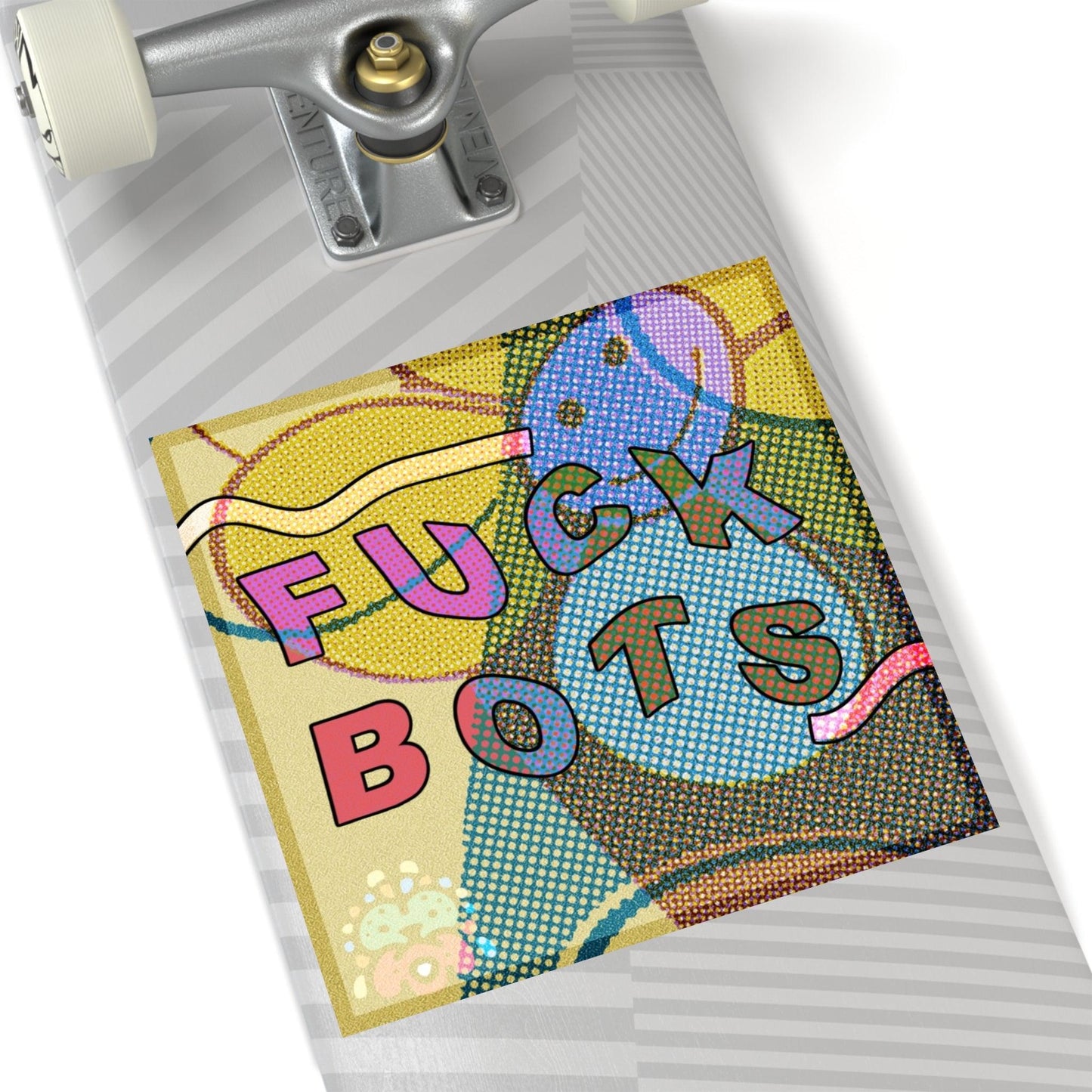 Fuck Bots - Square Stickers