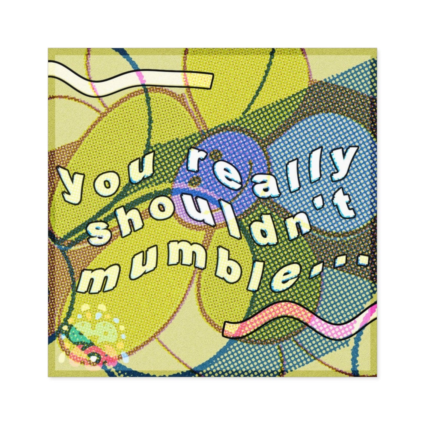 Vinyl Laptop Stickers | Mumble Square Stickers | FunTakers
