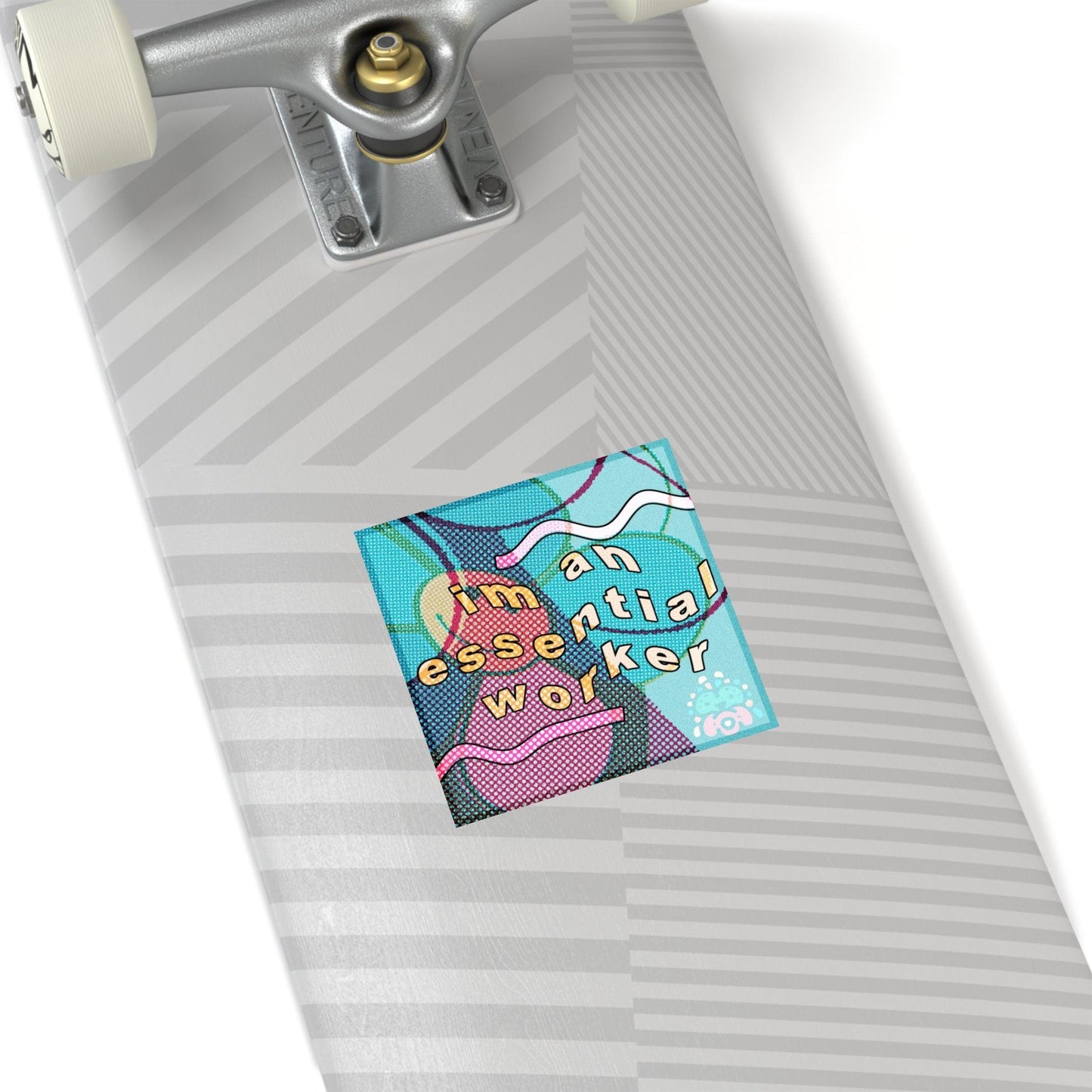Essential Worker Square Stickers | FunTakers