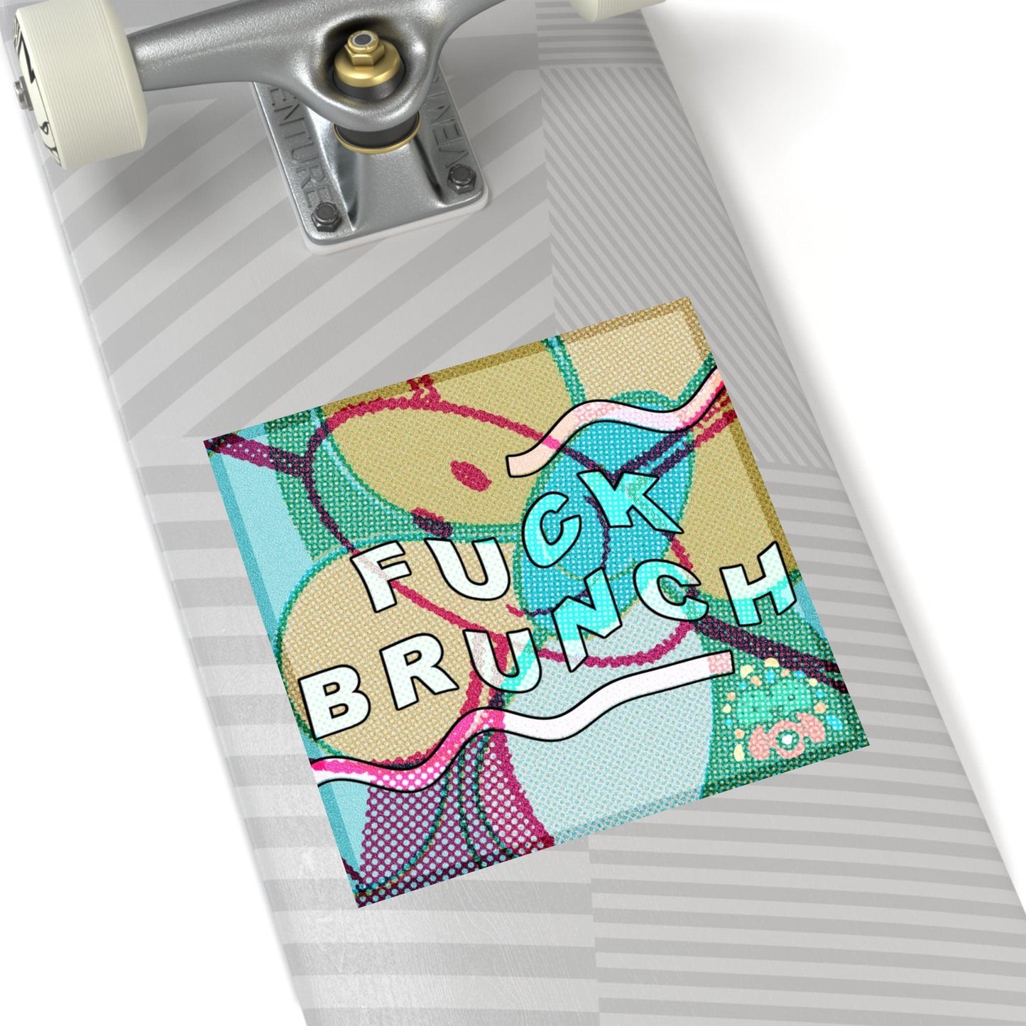 FUCK BRUNCH! - Square Stickers