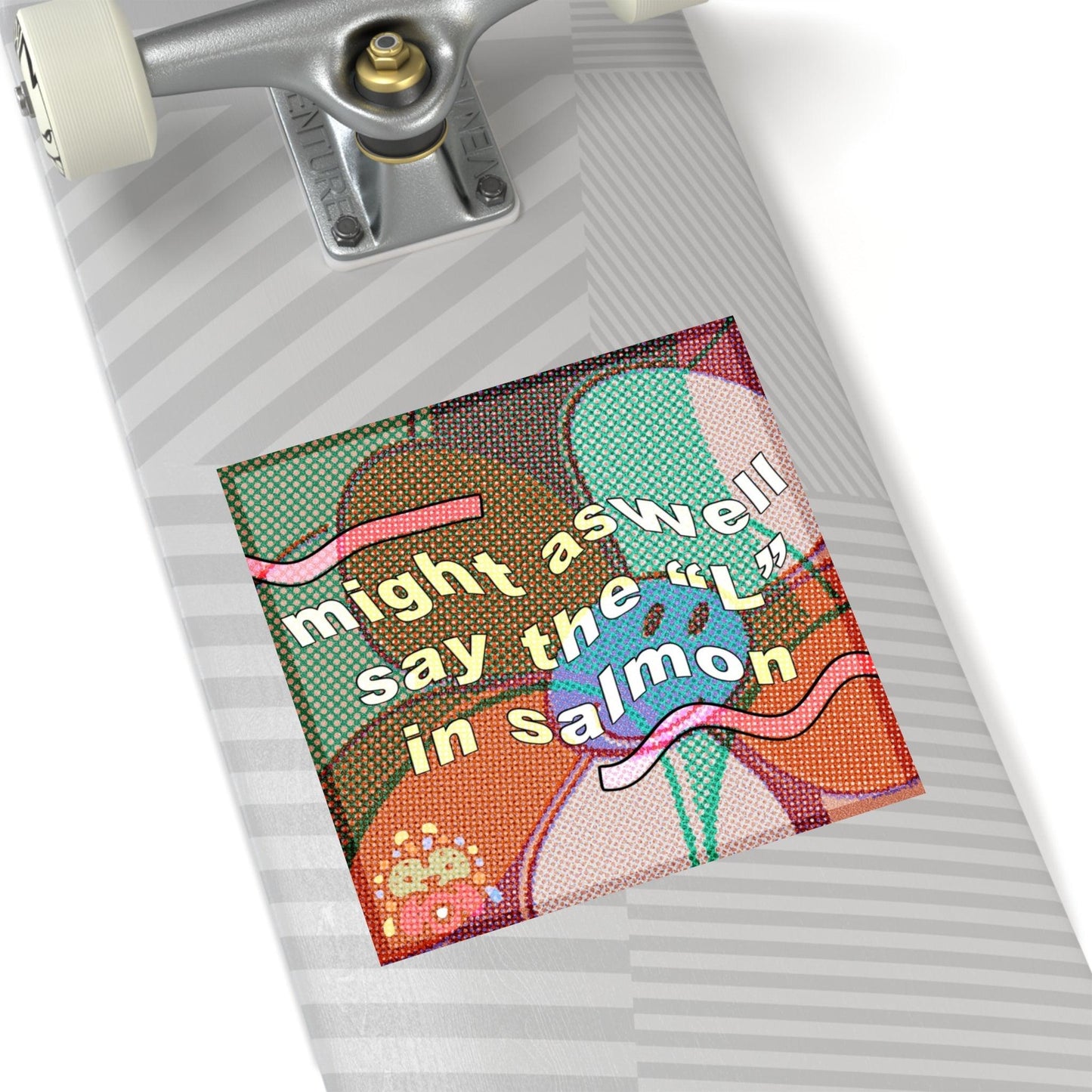 Salmon - Square Stickers - FunTakers