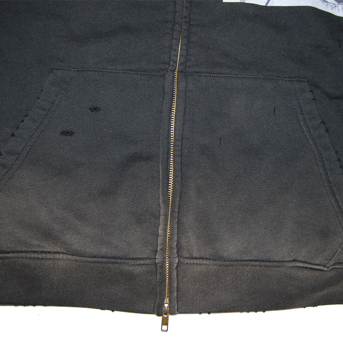Eyes For Fun Hand-Frayed Zip-Up - FunTakers