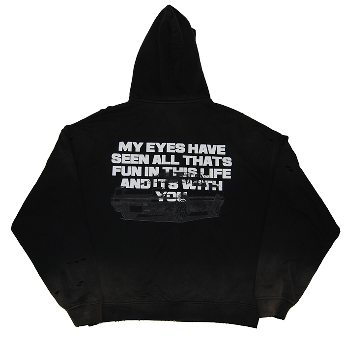 Eyes For Fun Hand-Frayed Zip-Up - FunTakers