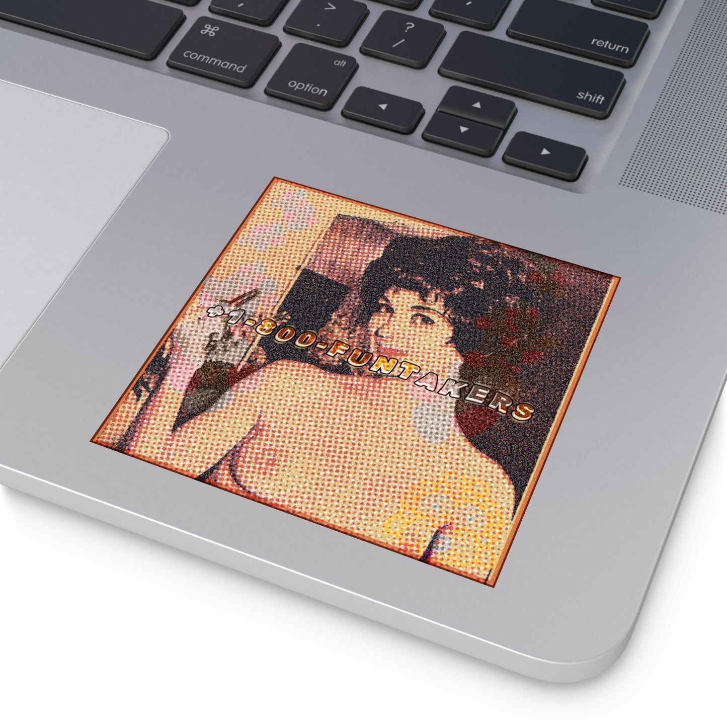 Durable white vinyl stickers