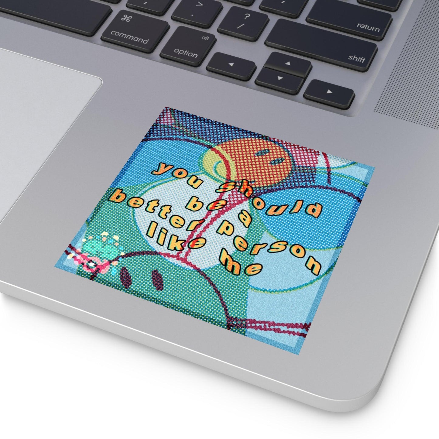 Weatherproof square stickers