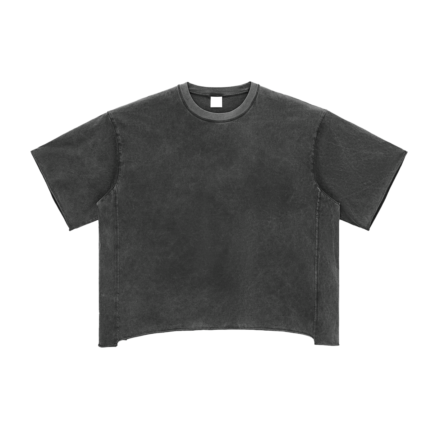 Raw Edge Snow Washed Boxy Tee - FunTakers