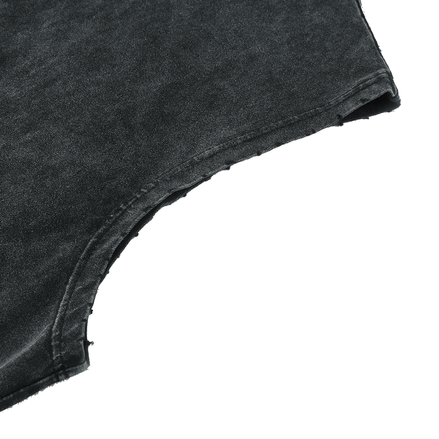 Snow Washed Frayed Hem Tank Top