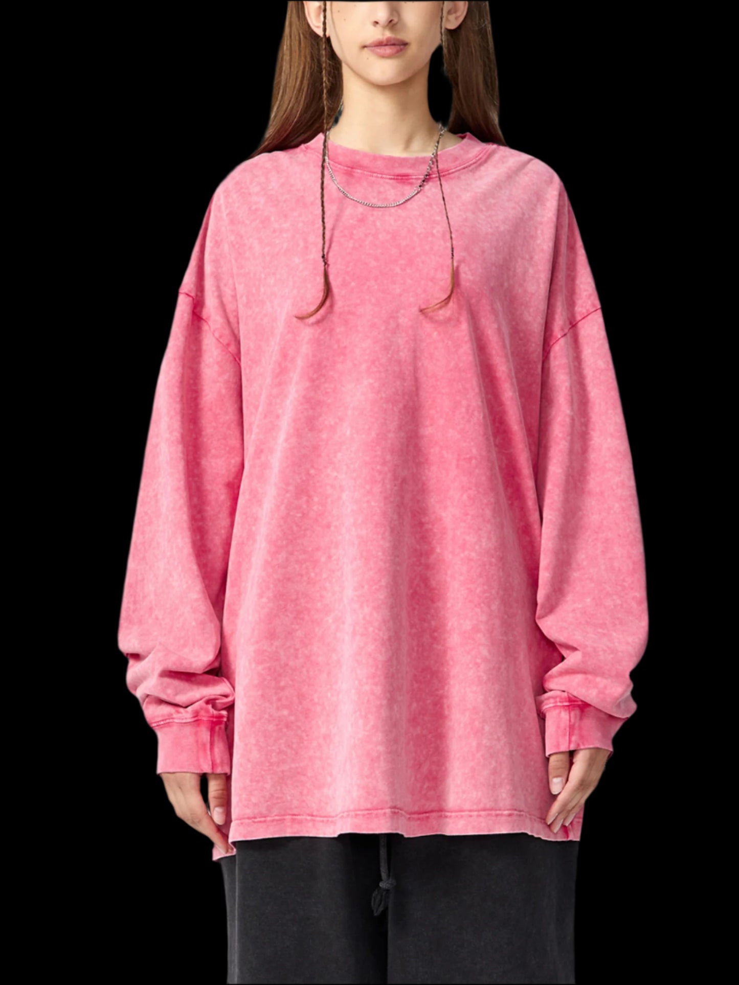 Snow Washed Oversize Long Sleeve - FunTakers