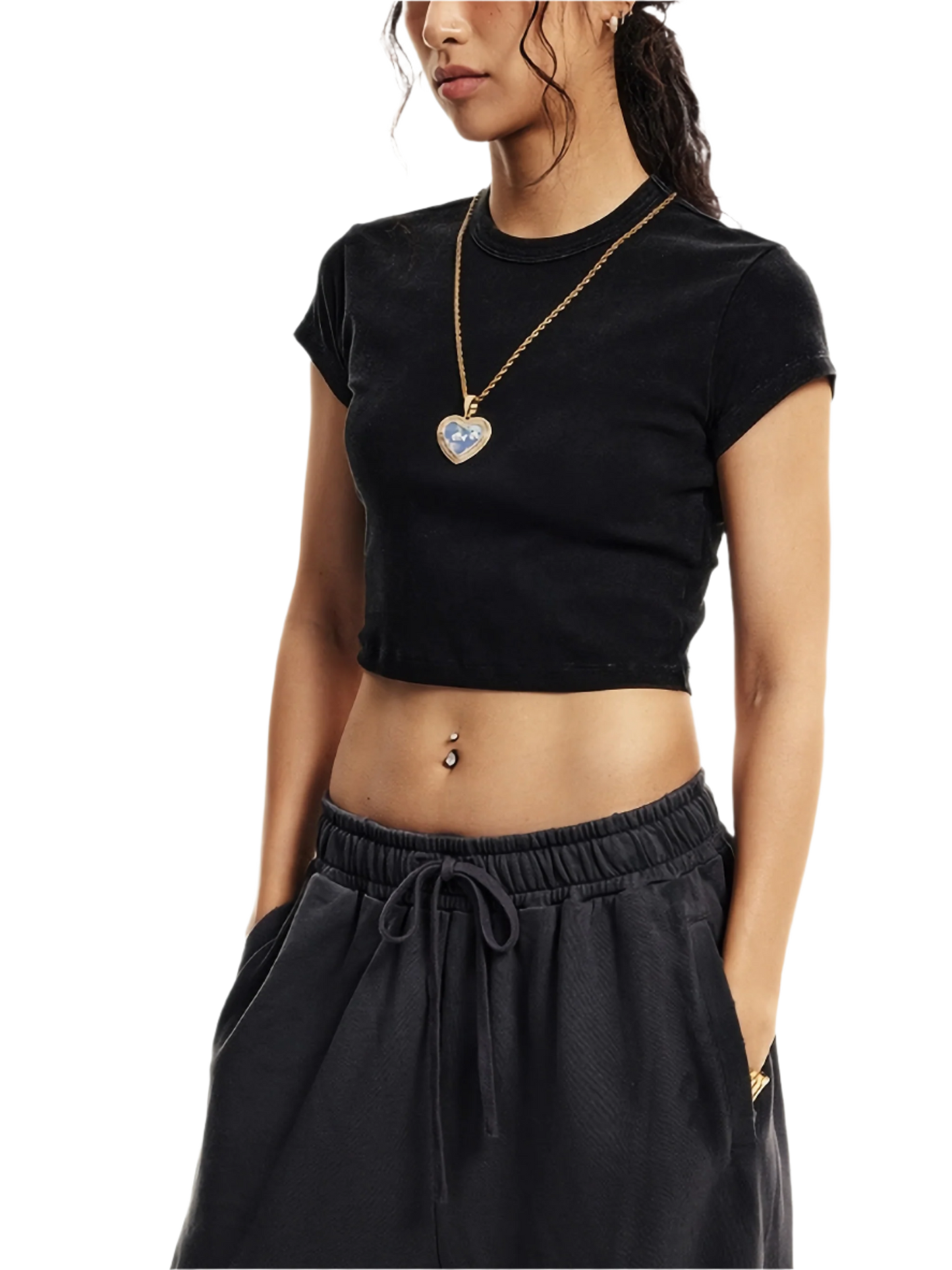 Snow Washed Crop Top - FunTakers