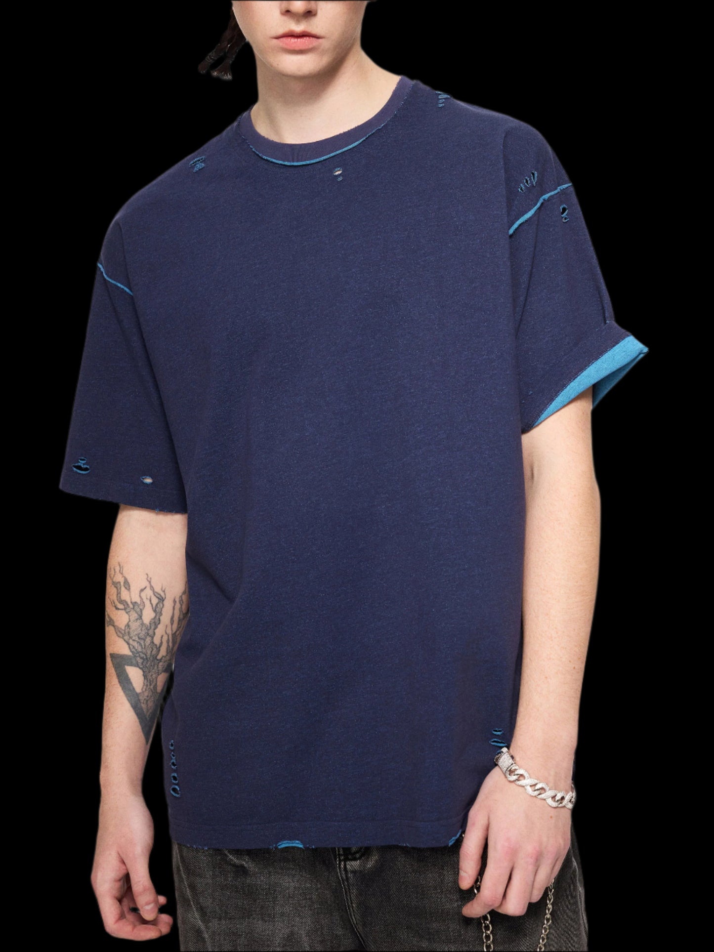 Frayed Reversible Tee - FunTakers
