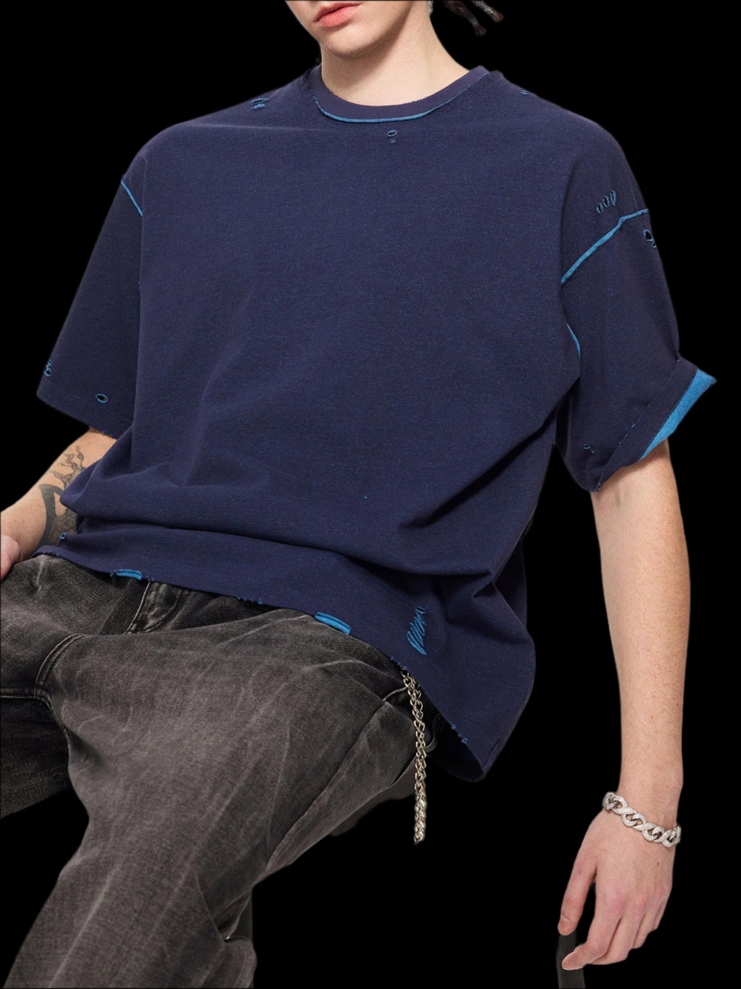 Frayed Reversible Tee - FunTakers