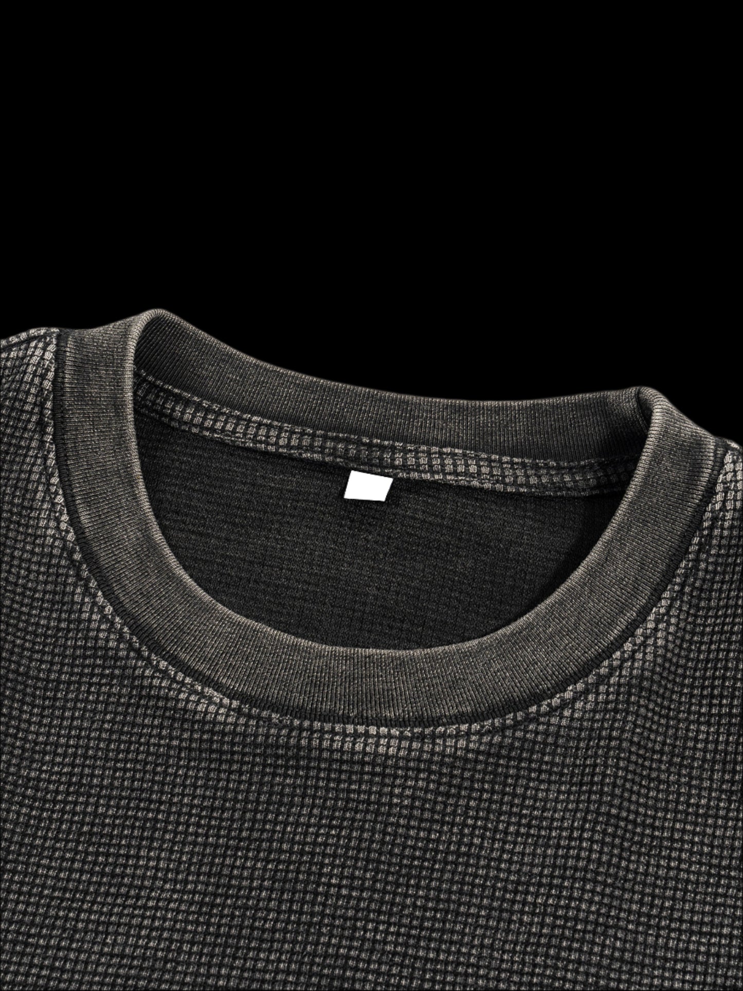 Waffle Texture Washed Boxy Tee - FunTakers