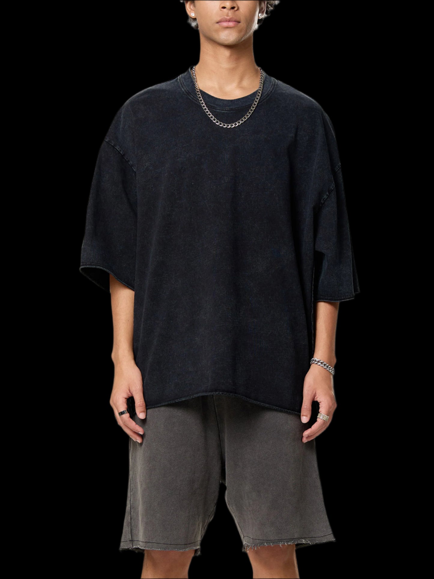 Raw Edge Snow Washed Boxy Tee - FunTakers