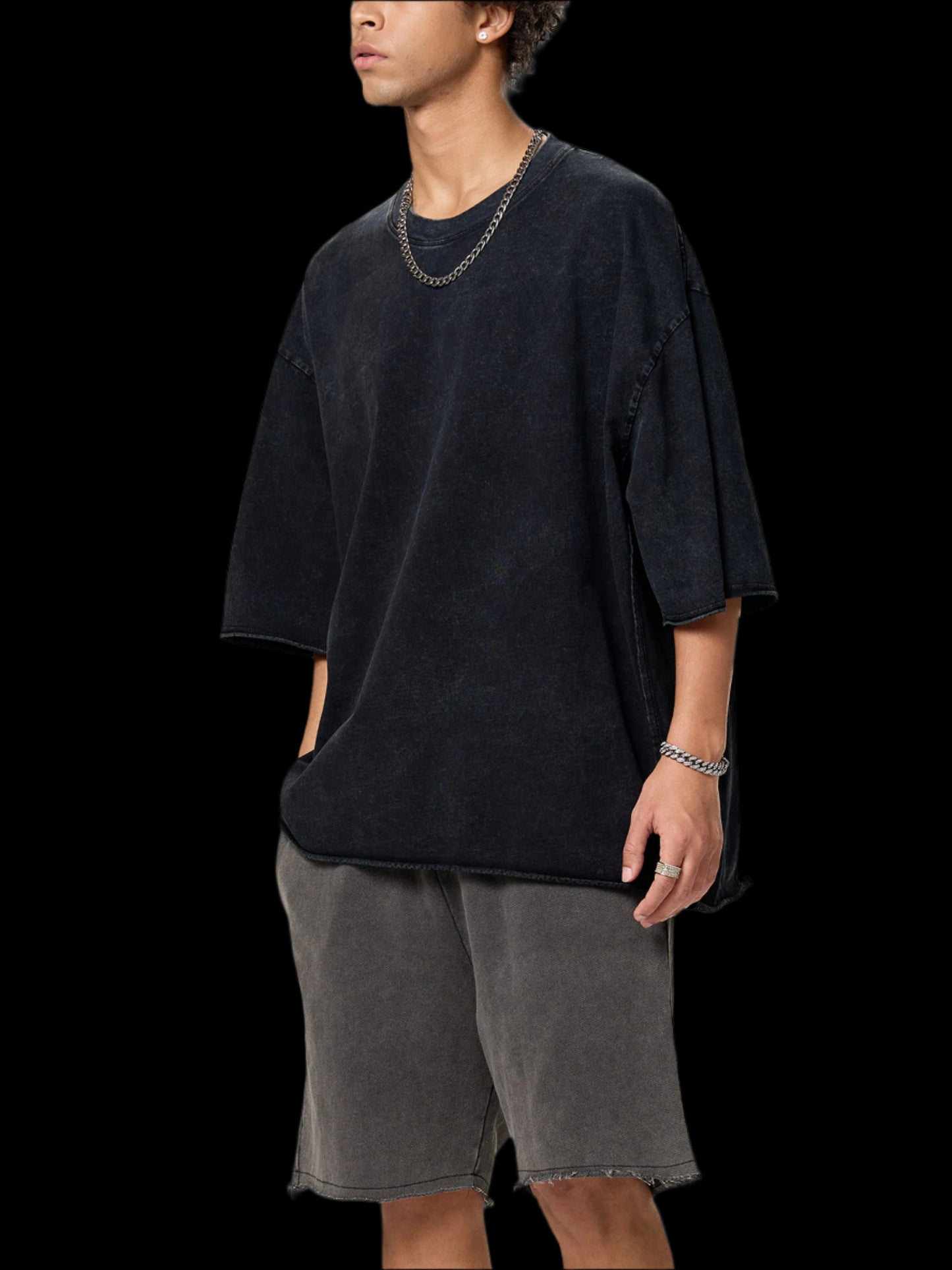 Raw Edge Snow Washed Boxy Tee - FunTakers