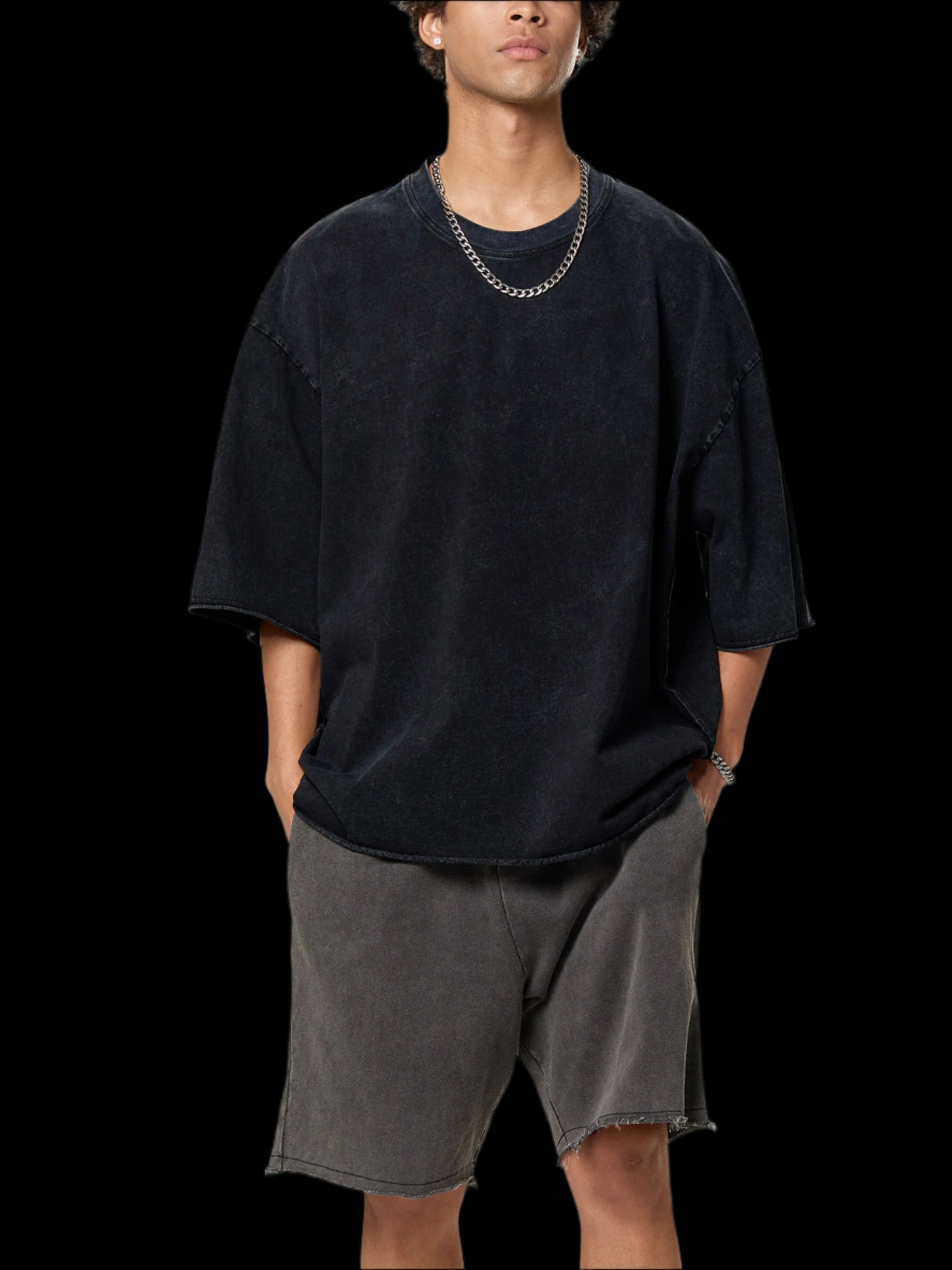 Raw Edge Snow Washed Boxy Tee - FunTakers