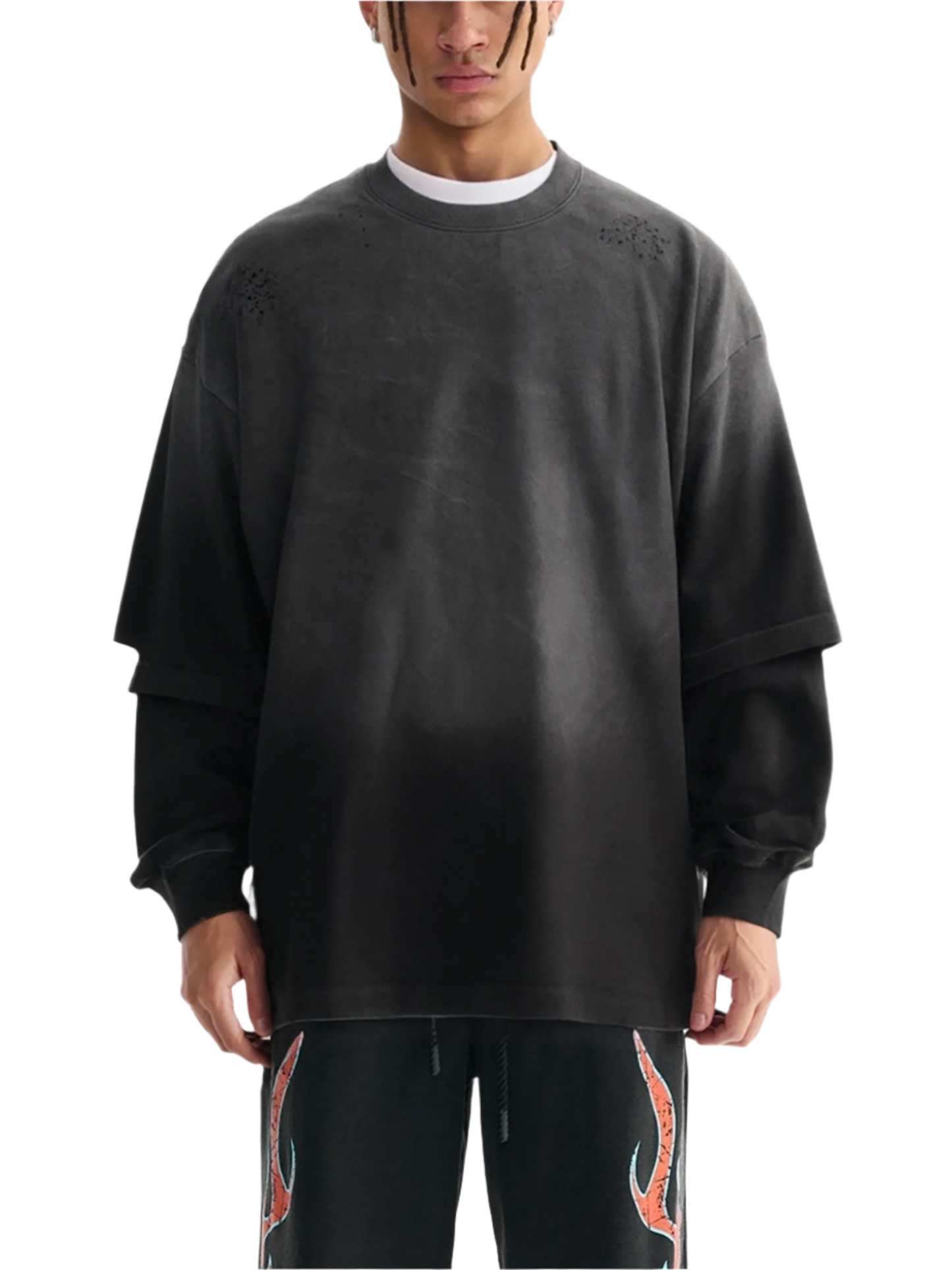 Sunfaded Frayed Two-Piece Tee - FunTakers