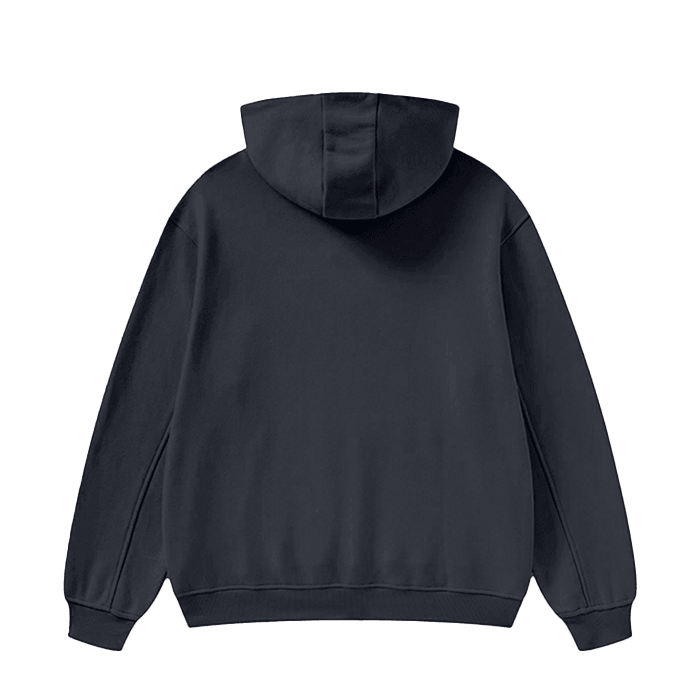 High Neck Insulated Solid Color Fleece Hoodie - FunTakers