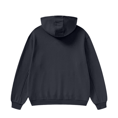 High Neck Insulated Solid Color Fleece Hoodie