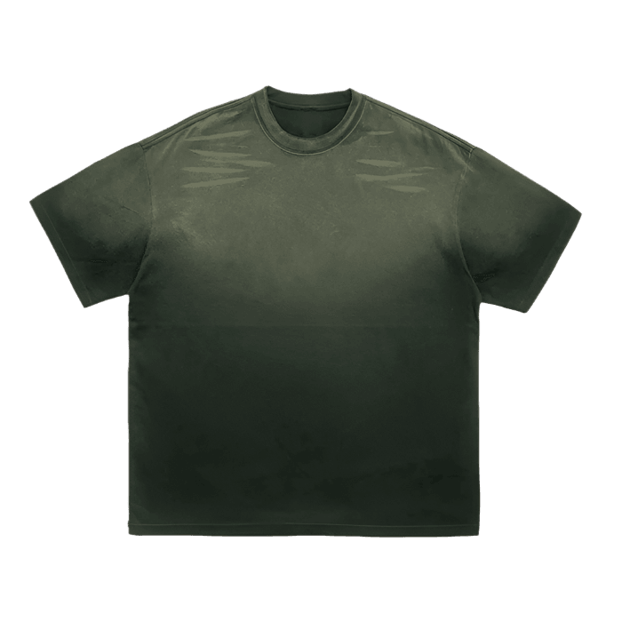 Vintage Washed Tiger Stripes Dyed Faded Tee - FunTakers