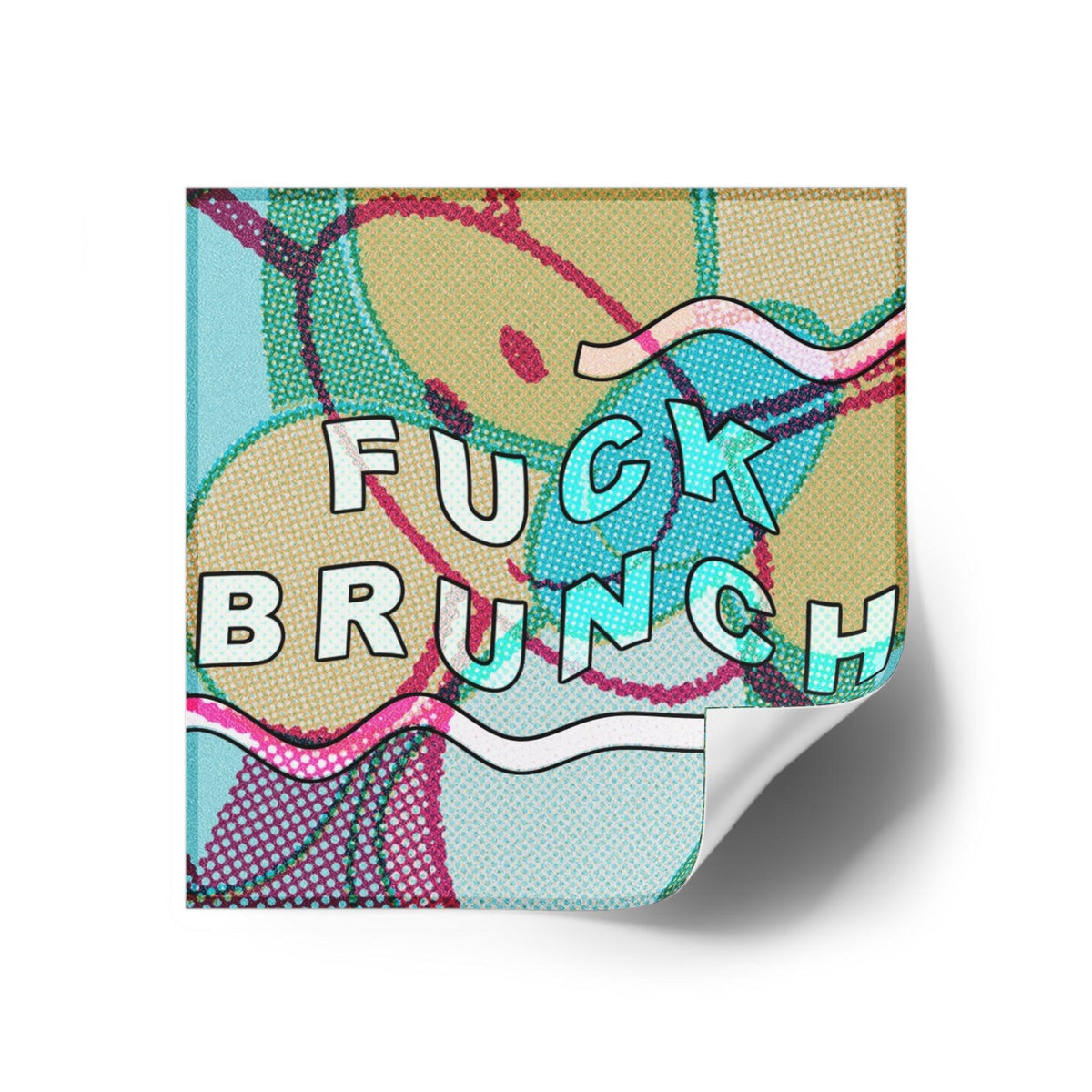 FUCK BRUNCH! - Square Stickers - FunTakers