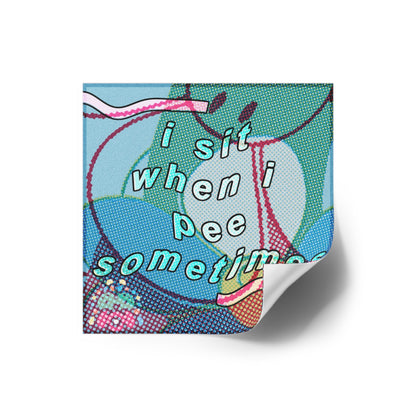 Sometimes - Square Stickers