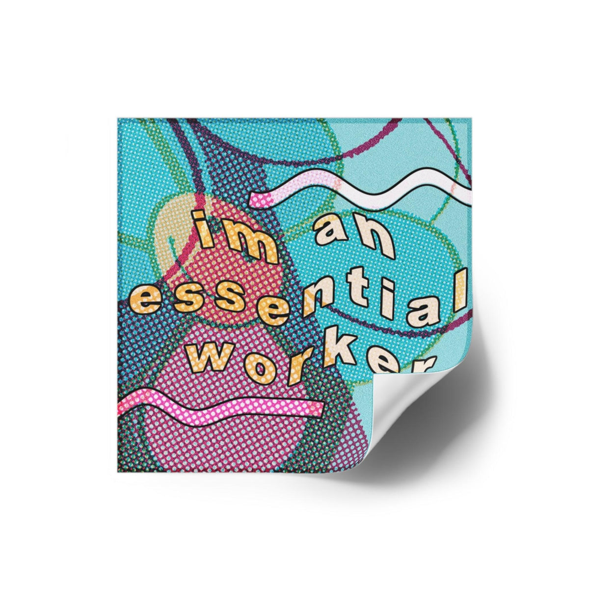 Essential Worker - Square Stickers - FunTakers