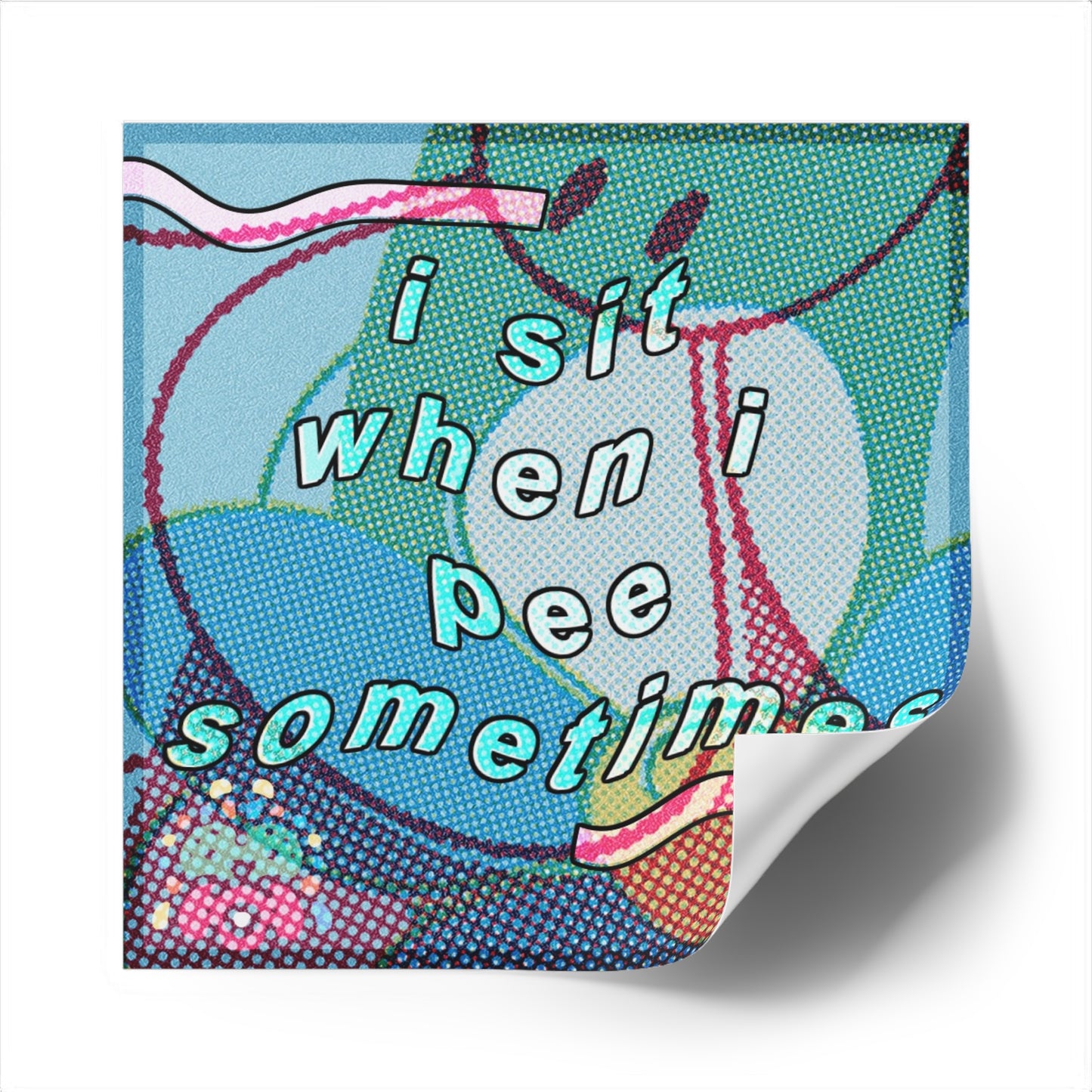 Sometimes - Square Stickers